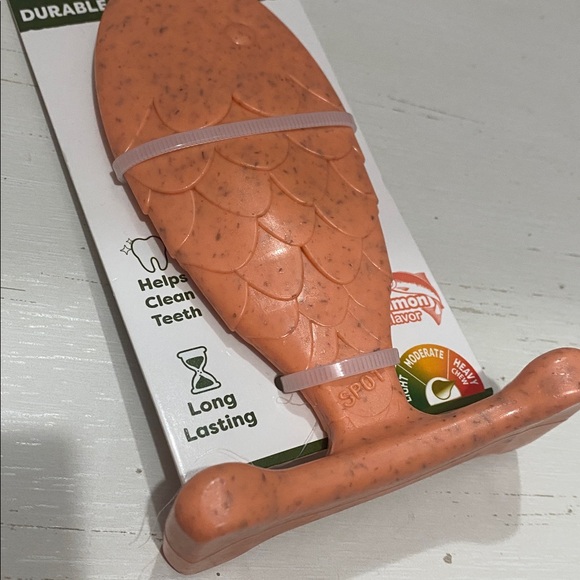 Fish Salmon Flavored Durable Dog Chew Toy Salmon Flavor - Picture 4 of 5